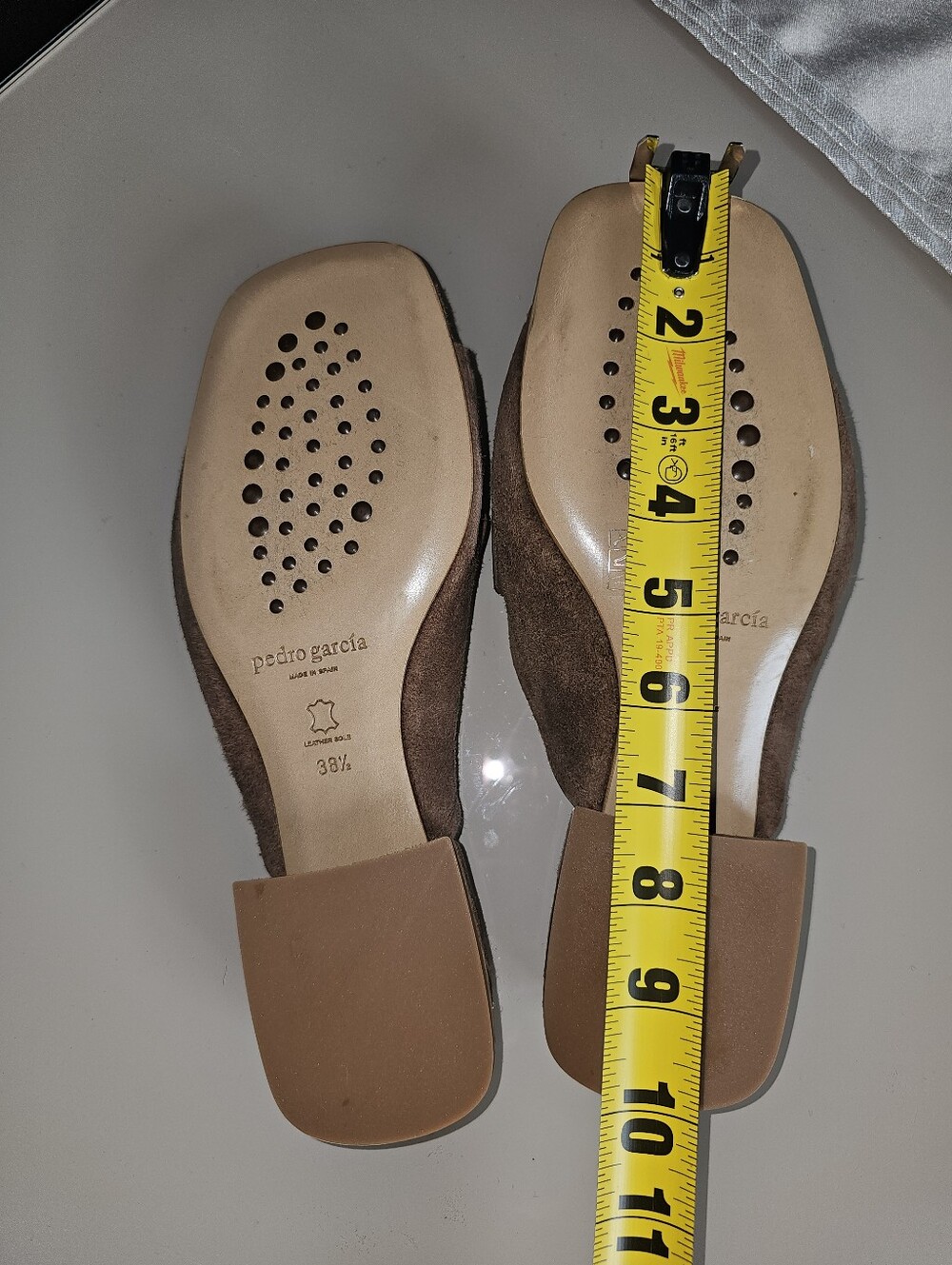 Pedro Garcia Enna Suede Slide Sandals SzEU38.5/US8.5 - Picture 6 of 14